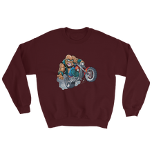 Load image into Gallery viewer, Bald Head Biker Unisex Sweatshirt