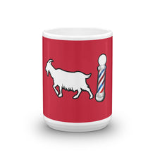 Load image into Gallery viewer, Red GOAT Barber Pole Mug by ThePolishedLook