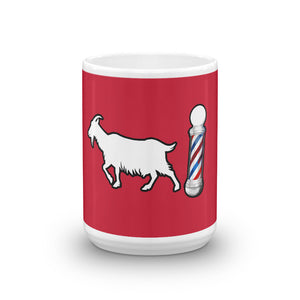 Red GOAT Barber Pole Mug by ThePolishedLook