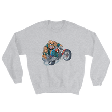 Load image into Gallery viewer, Bald Head Biker Unisex Sweatshirt