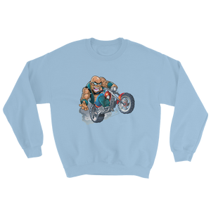 Bald Head Biker Unisex Sweatshirt