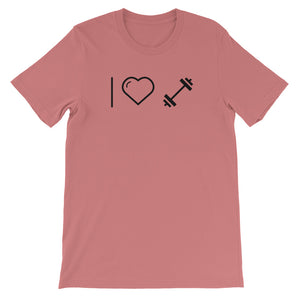 I Love Weightlifting Unisex T-Shirt