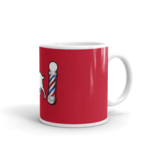 Load image into Gallery viewer, Red GOAT Barber Pole Mug by ThePolishedLook