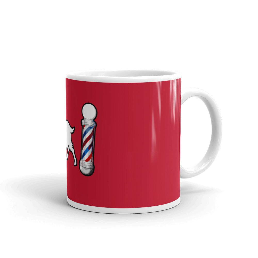 Red GOAT Barber Pole Mug by ThePolishedLook