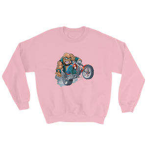 Bald Head Biker Unisex Sweatshirt