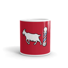 Load image into Gallery viewer, Red GOAT Barber Pole Mug by ThePolishedLook