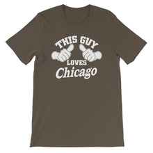 Load image into Gallery viewer, This Guy Loves Chicago Unisex T-Shirt by ThePolishedLook