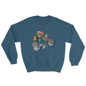 Bald Head Biker Unisex Sweatshirt